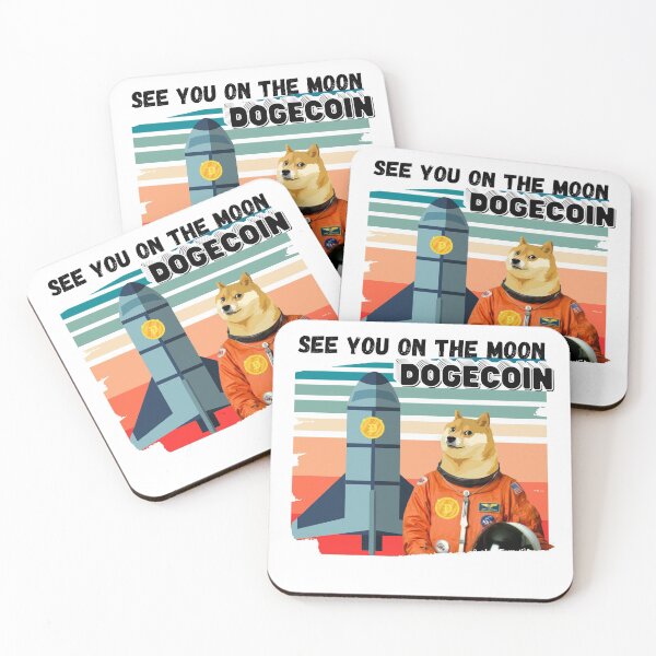 Item preview, Dogecoin - See You On The Moon designed and sold by ladylaughprints.