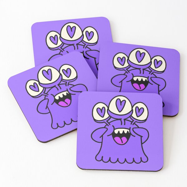 Item preview, Emily The Purple Excited Monster designed and sold by monsterino.