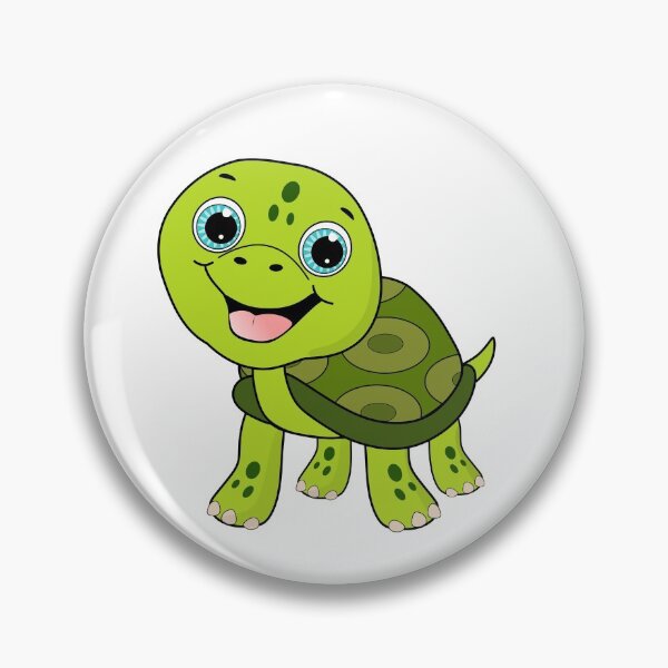 Item preview, Green Cute Cartoon Turtle designed and sold by AnimalsCartoon.