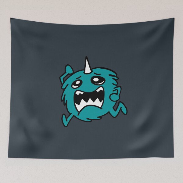 Item preview, Niko The Teal Scared Monster designed and sold by monsterino.