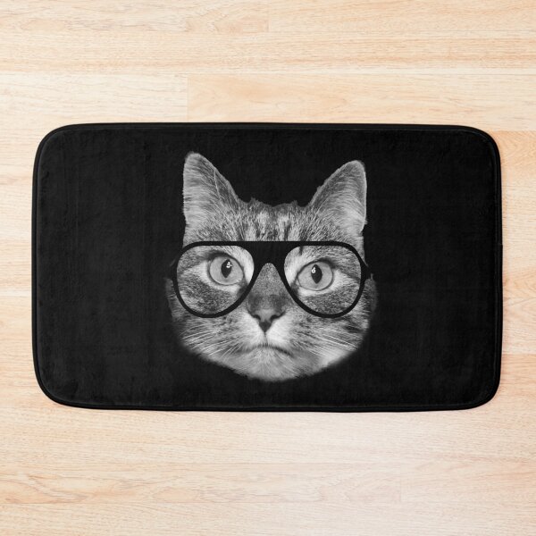Item preview, Cute fluffy cat wearing cool glasses designed and sold by Purr95.