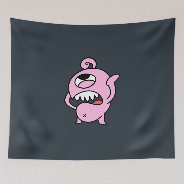 Item preview, Kevin The Pink Scared Monster designed and sold by monsterino.