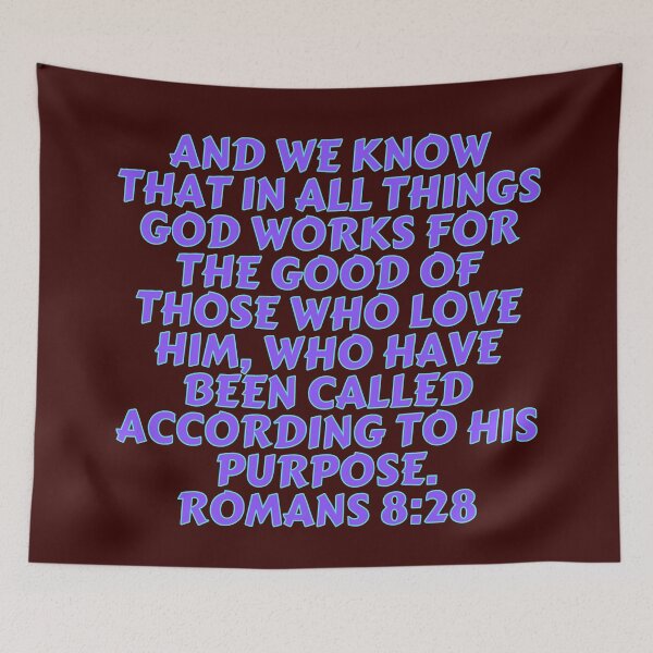 Item preview, Bible Verse Romans 8:28 designed and sold by Prayingwarrior.