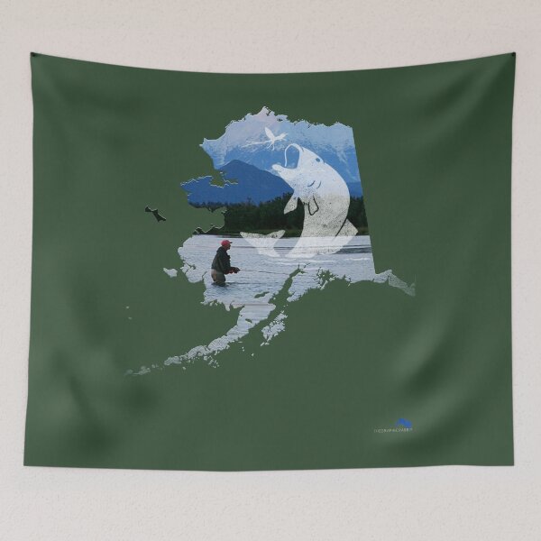 Item preview, Alaska Fly Fishing  designed and sold by Montecinostamps.