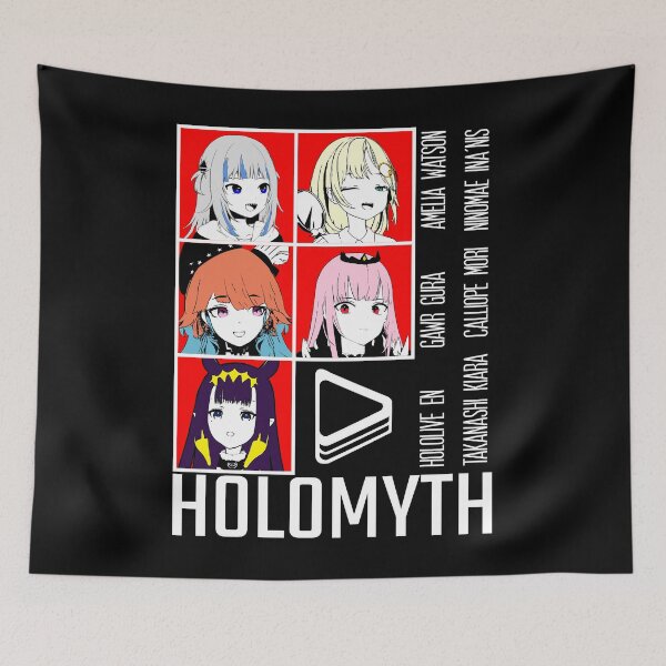 Artikelvorschau, Hololive EN Holomyth Red Panel entworfen und verkauft von UDTee.