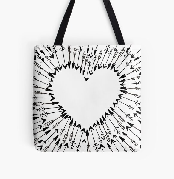 Arrow Love All Over Print Tote Bag