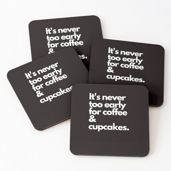 Item preview, Its never too early for coffee and cupcakes  designed and sold by Evartdesign.