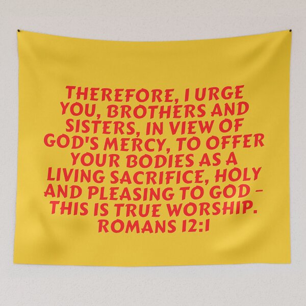 Item preview, Bible Verse Romans 12:1 designed and sold by Prayingwarrior.