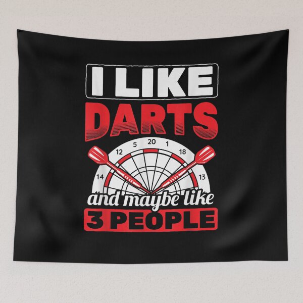 Item preview, I Like Darts And 3 People Dartboard Darts  designed and sold by dannareyansh.