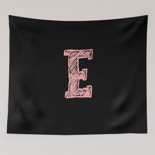 Item preview, Chalk pink E designed and sold by Stickr-boutiq.