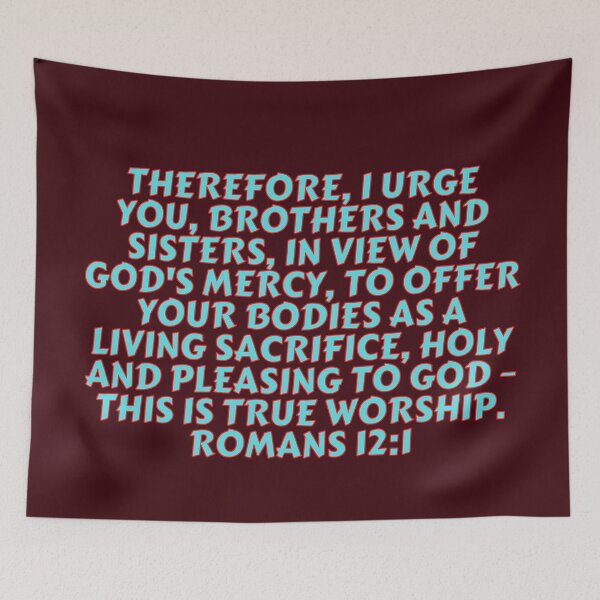 Item preview, Bible Verse Romans 12:1 designed and sold by Prayingwarrior.