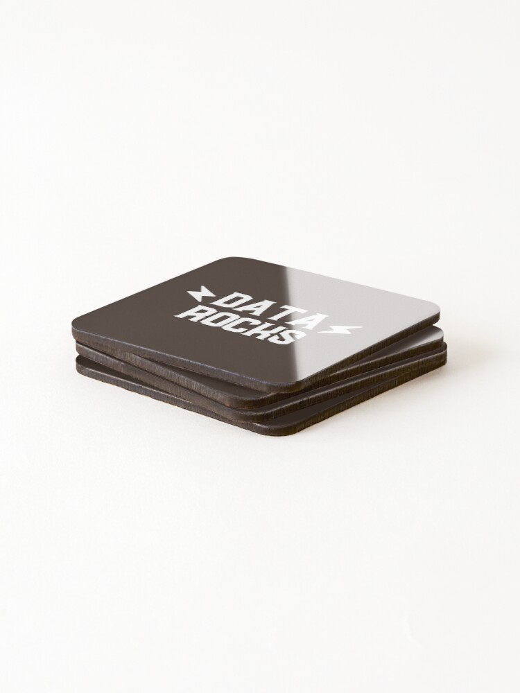 Thumbnail 4 of 5, Coasters (Set of 4), Data Rocks #8 designed and sold by SalahBlt.