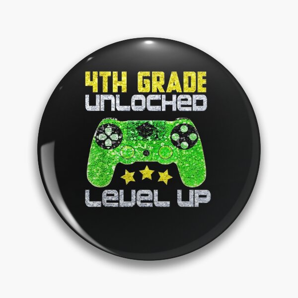 Artikelvorschau, 4th Grade unlocked TShirt Level Up Gamer entworfen und verkauft von Lukifo-Mana.