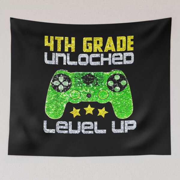 Item preview, 4th Grade unlocked TShirt Level Up Gamer designed and sold by Lukifo-Mana.
