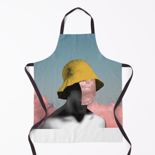 Item preview, Statue head with Yellow hat and Pink clouds designed and sold by patrick10reyes.