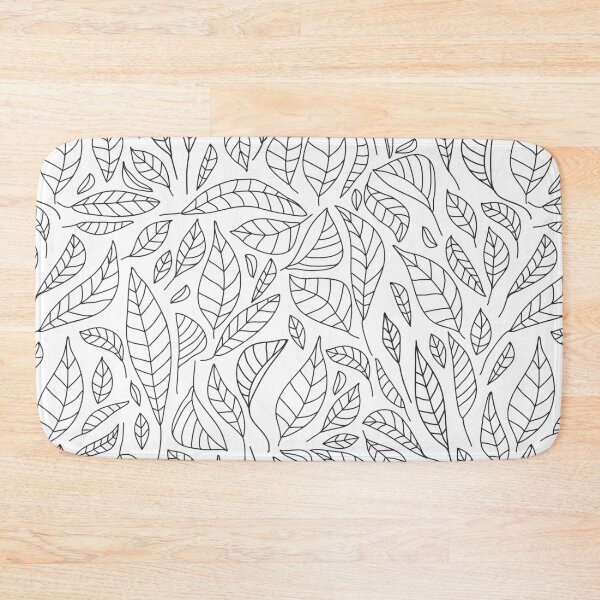 Item preview, Minimalist seamless floral pattern with contour leaves. Abstract background. designed and sold by CoCoArt-Ua.