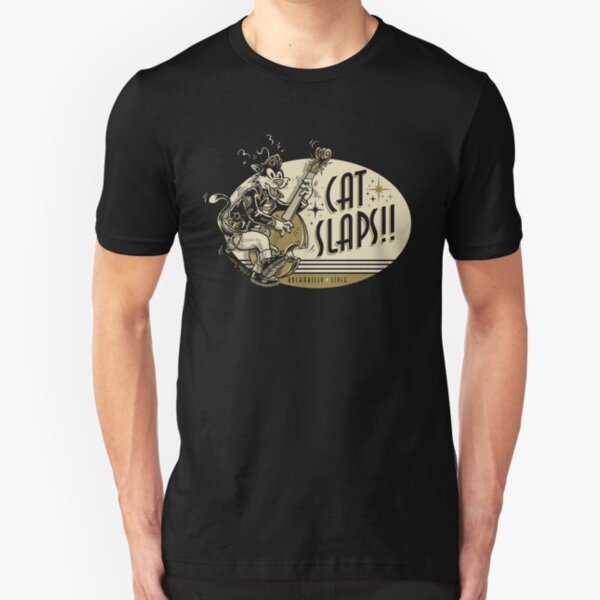 Cat Slaps Slim Fit T-Shirt