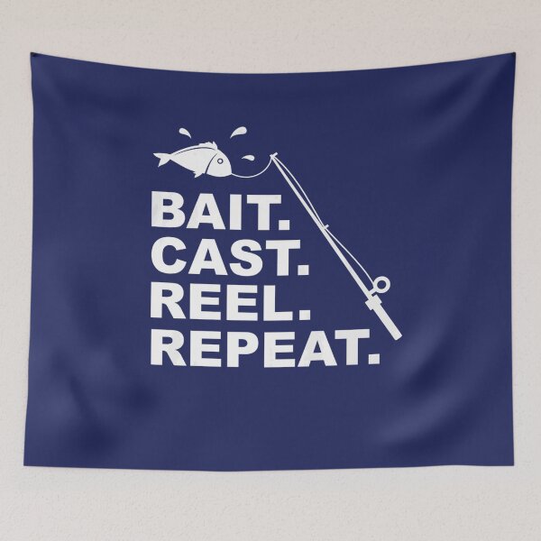 Item preview, Bait Cast Reel Repeat  Fishing  designed and sold by Montecinostamps.