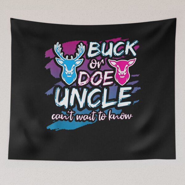 Item preview, Buck Or Doe Uncle Gender Reveal Baby Party Announcement Gift T-Shirt designed and sold by Lukifo-Mana.