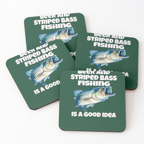 Item preview, Beer  Striped Bass Fishing Is A Good Idea Fish designed and sold by Montecinostamps.