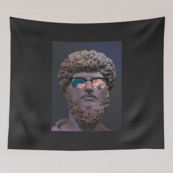 Item preview, Greek Statue Head with Cloud Glasses designed and sold by patrick10reyes.