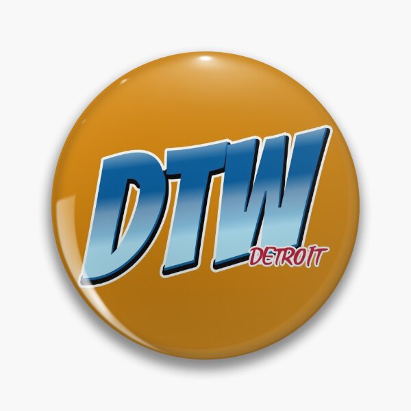 Item preview, DTW, Detroit, IATA airport code.  designed and sold by MultistorieDog.