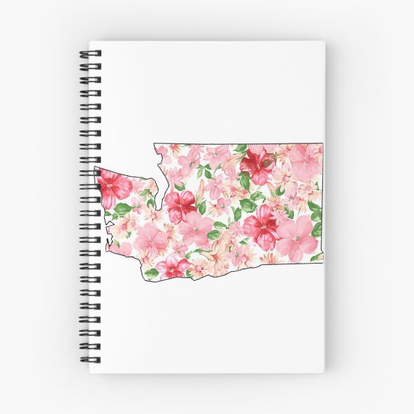 Item preview, Washington outline with flowers designed and sold by eammmmmm.