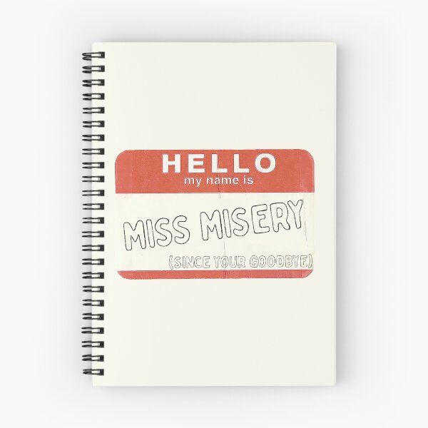 Item preview, Miss Misery (Since Your Goodbye) Name Tag designed and sold by stephensking.