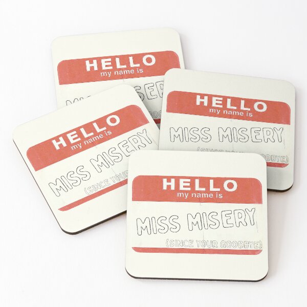 Item preview, Miss Misery (Since Your Goodbye) Name Tag designed and sold by stephensking.