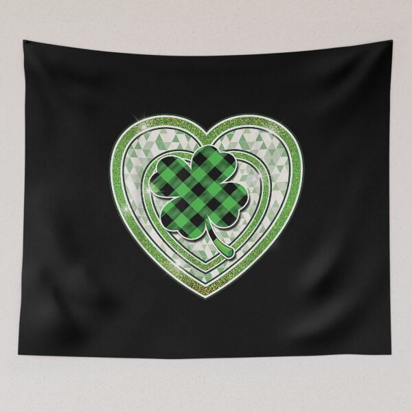 Item preview, St Patricks Day Women Buffalo Plaid Green Shamrock  designed and sold by dannareyansh.