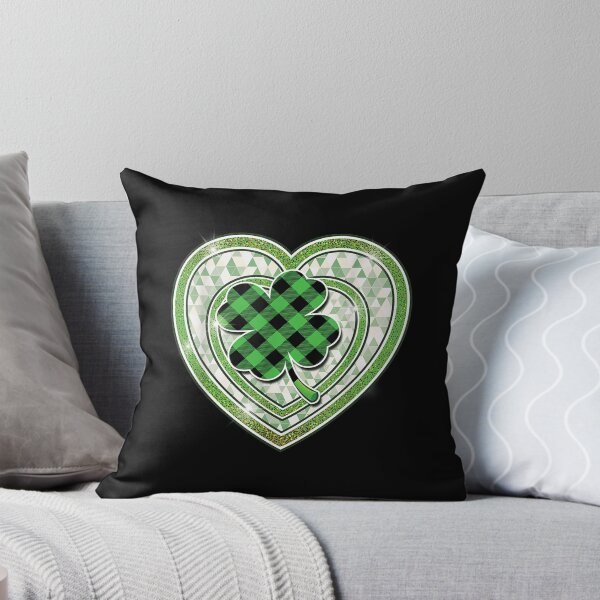 Item preview, St Patricks Day Women Buffalo Plaid Green Shamrock  designed and sold by dannareyansh.