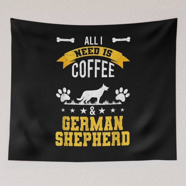 Item preview, I Need Coffee And German Shepherd Dog Lover  designed and sold by dannareyansh.