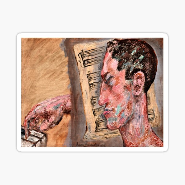 Item preview, George Gershwin Self-Portrait ~ 1934 Painting designed and sold by artsphere.