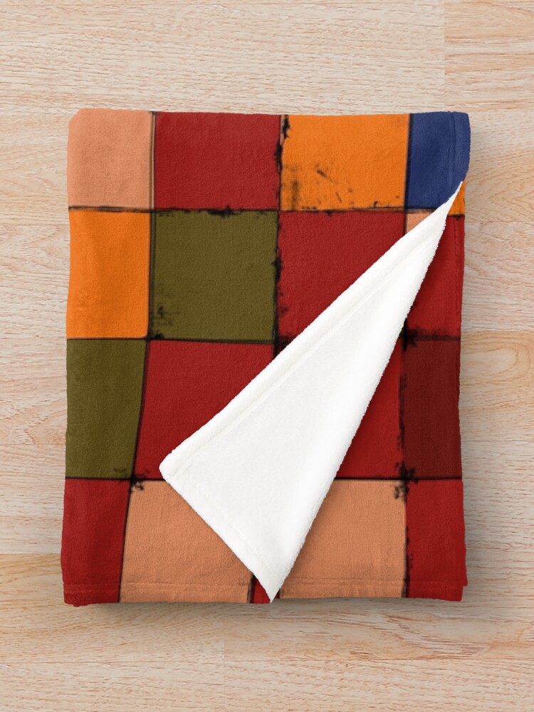 Alternate view of Winter Checkboard Throw Blanket