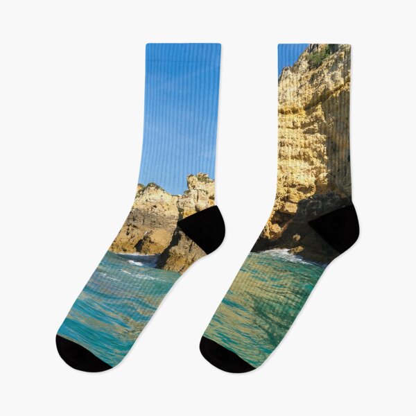 Item preview, Algarve Gold Coast Magic - Jewel Toned Sail by the Sea Cliffs in Lagos Portugal designed and sold by Georgia Mizuleva.