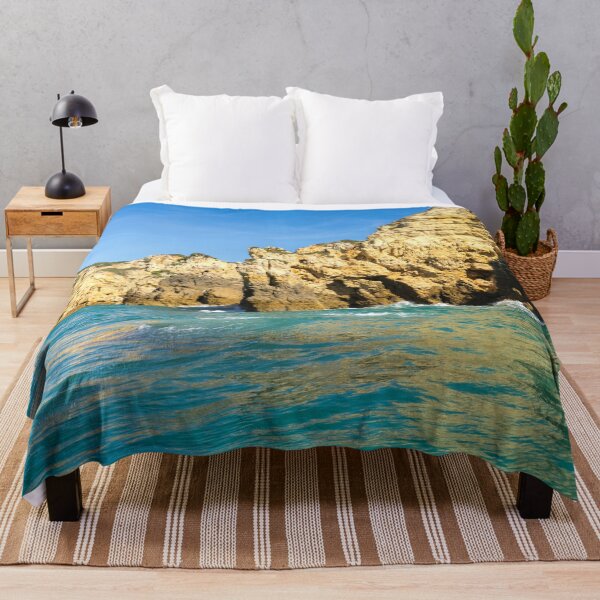 Item preview, Algarve Gold Coast Magic - Jewel Toned Sail by the Sea Cliffs in Lagos Portugal designed and sold by Georgia Mizuleva.