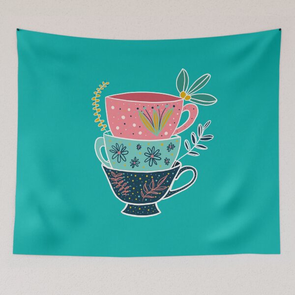 Item preview, Cute little summer teacups designed and sold by awrenpod.