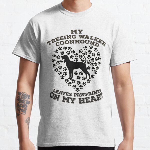 My Treeing Walker Coonhound Leaves Pawprints on my Heart. Classic T-Shirt