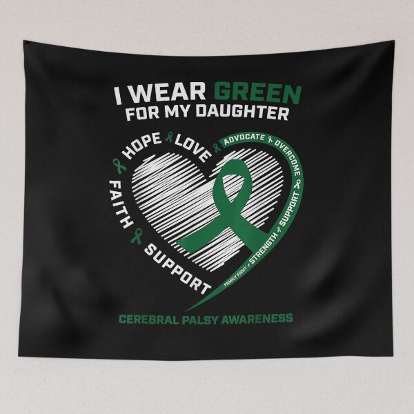 Item preview, Cp Mom I Wear Green For My Daughter Cerebral Palsy Awareness  designed and sold by dannareyansh.