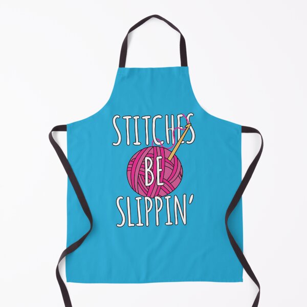 Item preview, Funny Crochet "Stitches Be Slippin'" Crochet Pun designed and sold by Delightfully Cynical.