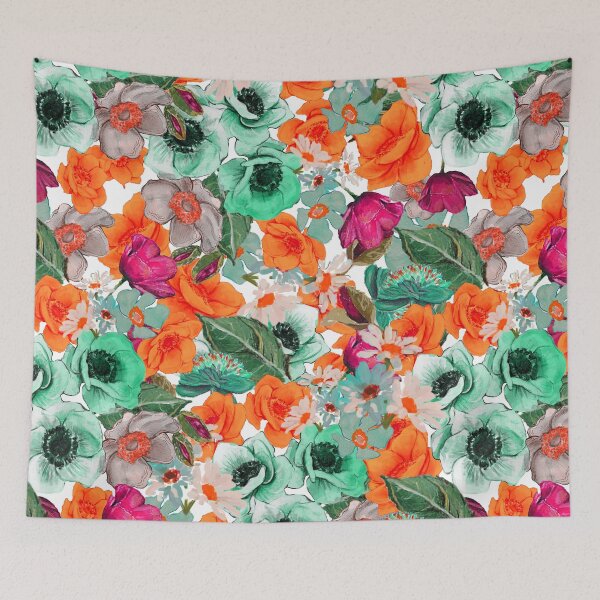 Item preview, All the flowers created with mixed techniques together designed and sold by cemreyigitsahin.