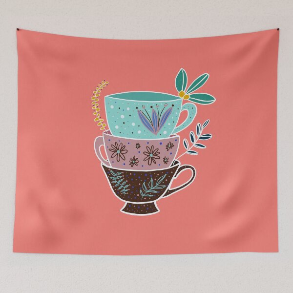 Item preview, Cute little summer teacups designed and sold by awrenpod.