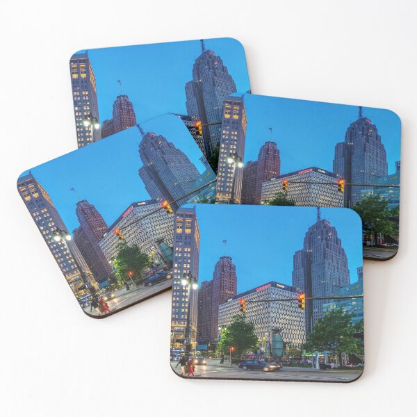 Item preview, Night In Downtown Detroit Michigan designed and sold by mljdwhite.