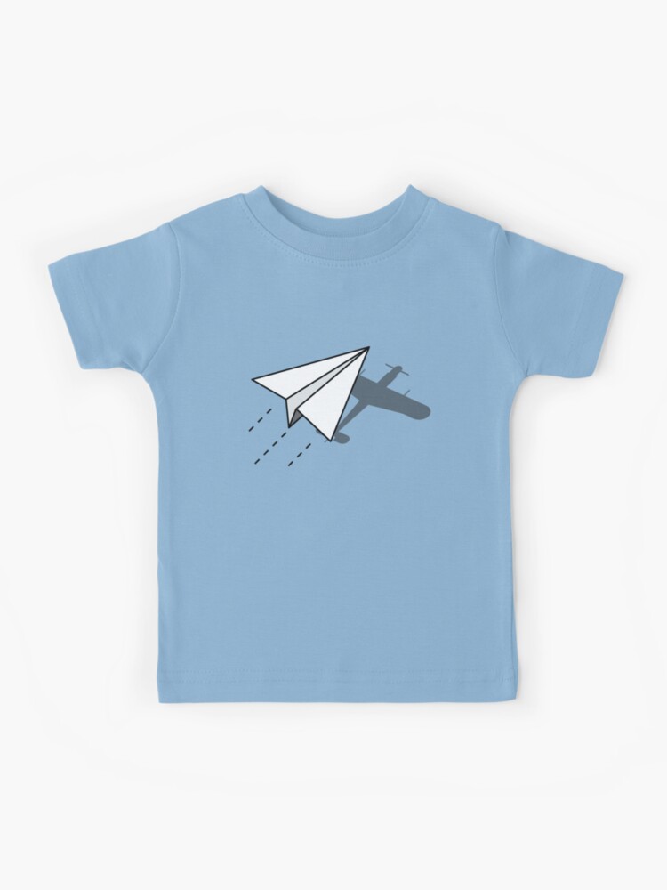 Paper Airplane Shadow Dream Aviation T-Shirt