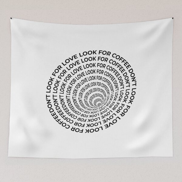 Item preview, Aesthetic Dont Look for love Look for Coffee designed and sold by cimong.