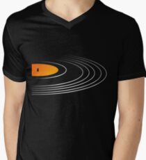 Music Retro Vinyl Record Men's V-Neck T-Shirt