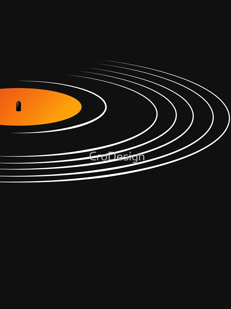 Music Retro Vinyl Record by CroDesign