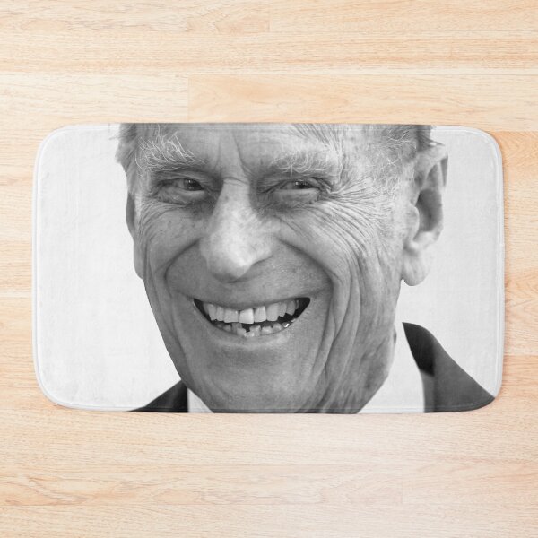 Item preview, Prince Philip black and white memorial rip death designed and sold by emcazalet.