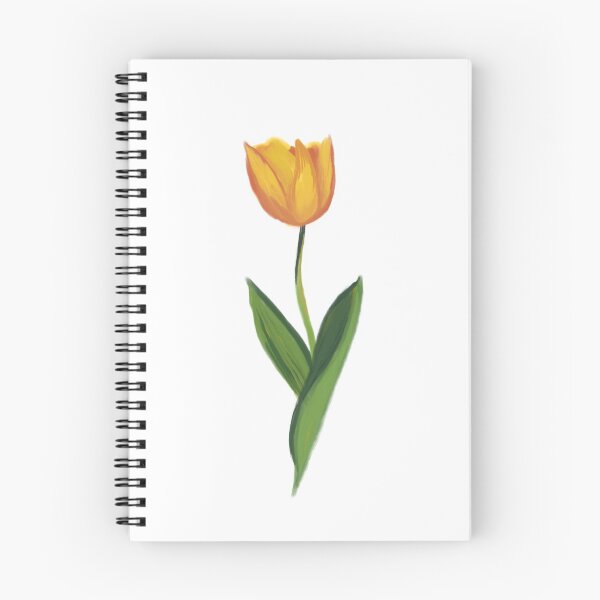 Aperçu de l'œuvre Illustrations de fleurs: hollandais tulipe orange créée et vendue par ChriseryMerch.