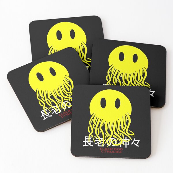 Artikelvorschau, Smiley-Cthulhu-Gesicht – HP Lovecraft – Elder God – Smiley-Gesicht-Mashup entworfen und verkauft von jacob-jendrey.